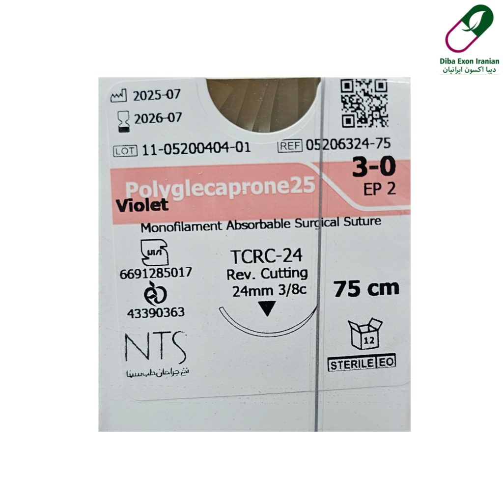 نخ جراحی برند NTS مونوکریل 3.0 کات سوزن 26