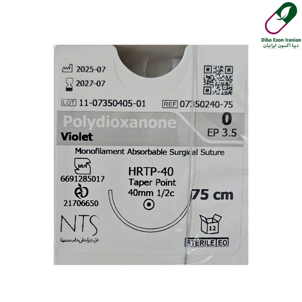 نخ (PDO/PDS) یک نخ جذبی مصنوعی تک رشته‌ای استریل است.