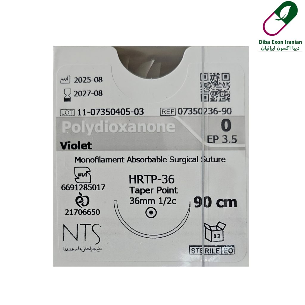 نخ جراحی NTS پی دی اس PDS صفر راند سوزن 36
