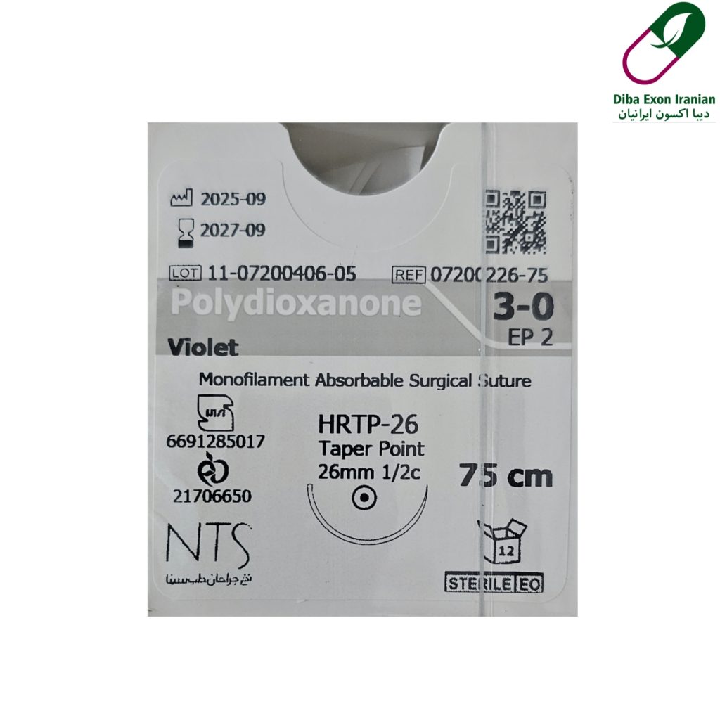 نخ جراحی NTS پی دی اس (PDS) 3.0 راند سوزن 26