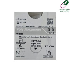 نخ جراحی NTS پی دی اس (PDS) 3.0 راند سوزن 26